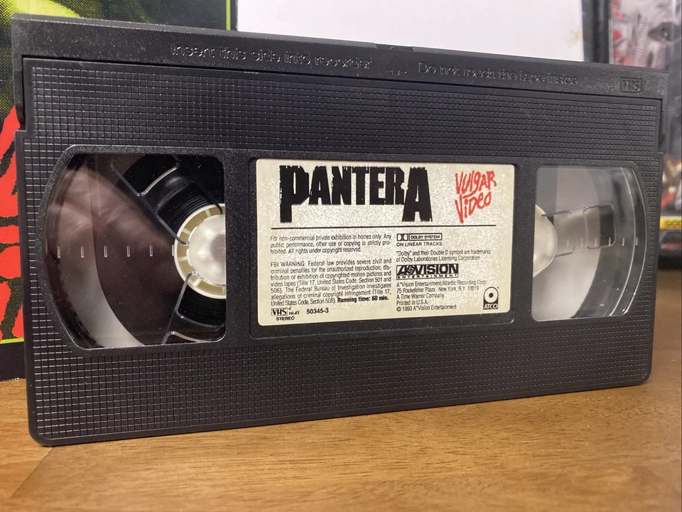 1993 PANTERA Vulgar Video VHS Tape Vulgar Display of Power Thrash Heavy Metal - Image 3 of 4
