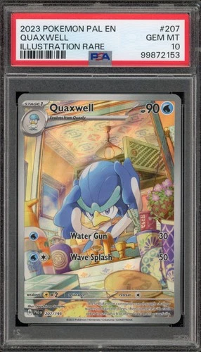 Pokemon Quaxwell Paldea Evolved Illustration Rare #207 PSA 10 Gem Mint