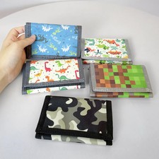 Children's Trifold Wallets Girls Boys Fashion Portable Card Holder Classic Multi