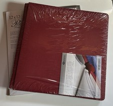 New Creative Memories 12x12 Red Album with White Pages  Protectors