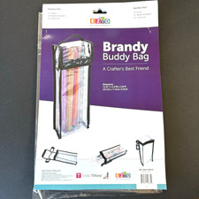 Totally Tiffany Brandy Buddy Bag Clear Zip Storage 13.25x4.5x2.25in Long Tools