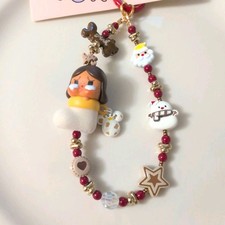 New Authentic Pop Mart 2024 Crybaby Christmas Keychain Phone Charm
