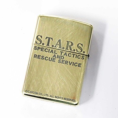 Zippo Biohazard S.T.A.R.S Brass Lighter Resident Evil Rare