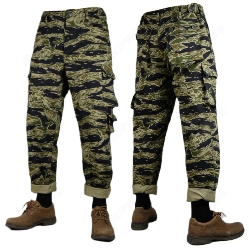 Uniformes de combate camuflados a rayas de tigre Pantalones USMC Chaqueta de selva Pantalones Foto 4 de 4