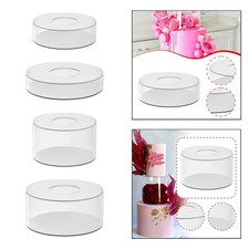 Espositore per torte in acrilico, decorativo, da tavolo, con supporto per