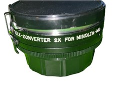 Minolta MD MC CPC Phase 2 Auto Tele Converter 2x Lens w/ Instructions  Case
