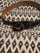 Eagle Belt By The Great American Buckle Co. Vintage 1983 Leather Embossed Jim