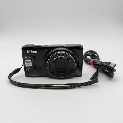 Nikon COOLPIX S9500 Schwarz Gebraucht - LESEN