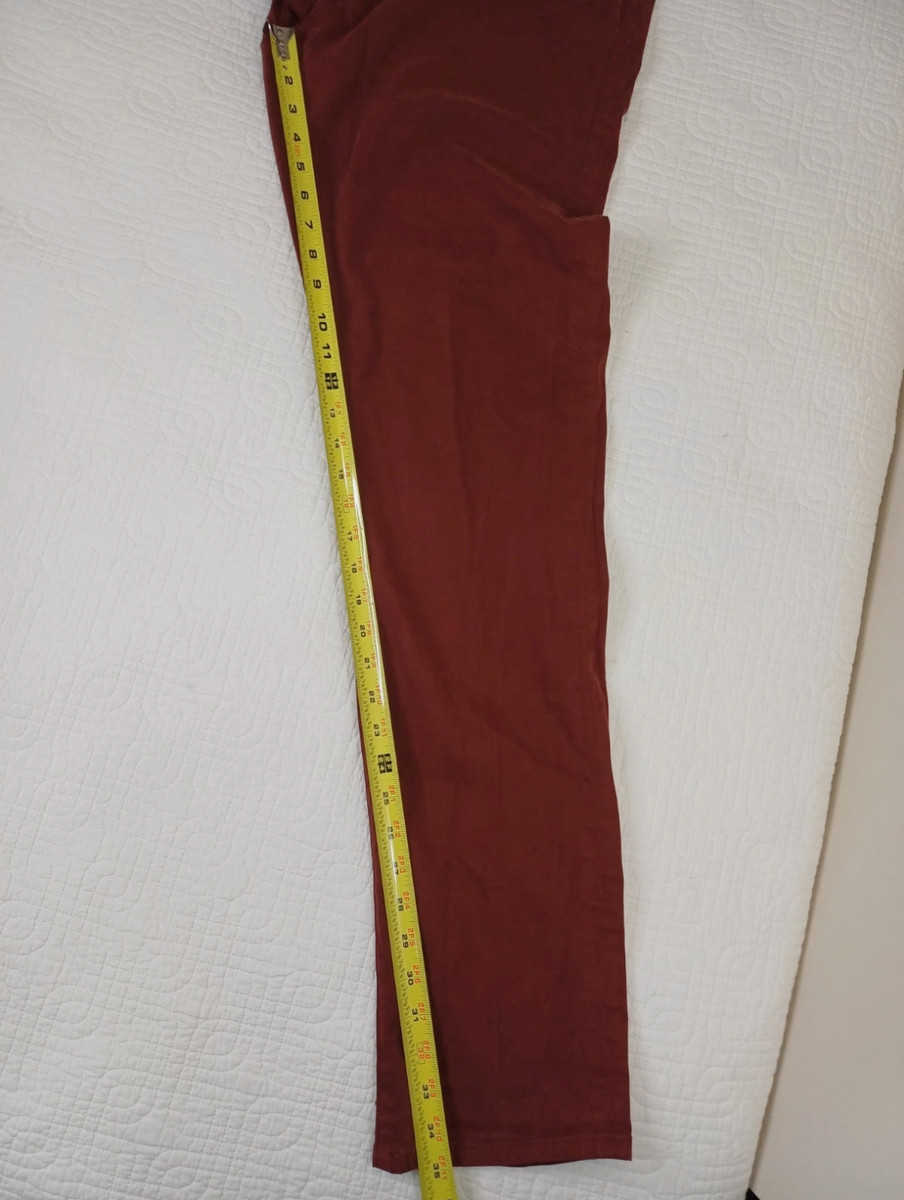 AG Adriano Goldschmied Jeans Men 36x34 Maroon The Tellis Modern Slim Soft Denim View 6