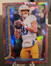 2025 Topps Chrome Justin Herbert  #158 Pigskin Refractor SP