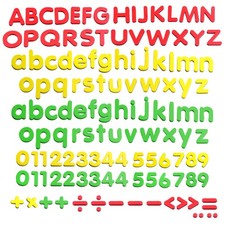 Magnetic Letters Magnets Alphabet and Numbers Toy ABC 123 Fridge Plastic Toy Set