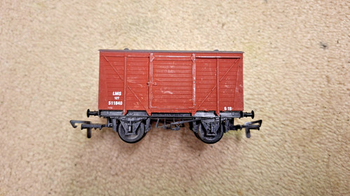 Furgoneta de ventilación única Dapol LMS 12 toneladas 511840 calibre OO pintada BR bauxita | Condition: Used