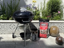 Weber Compact KettleBBQ  Black, 57cm+webber chimney +weber unopened Bricks
