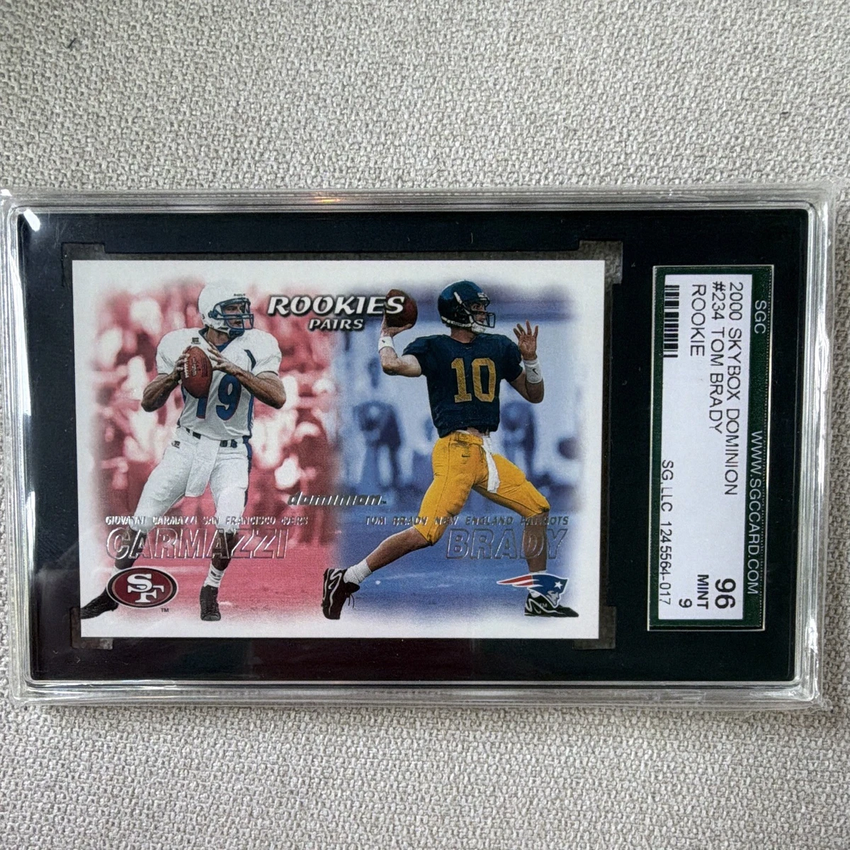 SkyBox Tom Brady Football Sports Trading Cards & Accessories for
