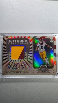 2020 Panini Legacy #FP-MP Michael Pittman Jr. Futures Patch Auto Ruby #/100