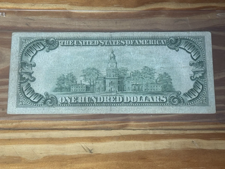 1950 A $100 Dollar Federal Reserve Note Star Note New York FR#2158B* - Image 2 of 2