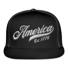 America Est. 1776 250th Anniversary USA Trucker Hat