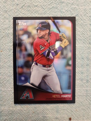 2025 Topps Flagship Ketel Marte #32 Black Foil Super Rare /10