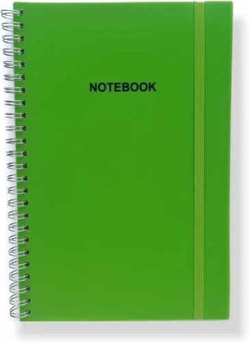 Cuaderno A5 A4 Doble Alambre Wiro Encuadernado Plástico Cubierta Forrada Bloc de Notas Oficina Uso Escolar - Imagen 4 de 28