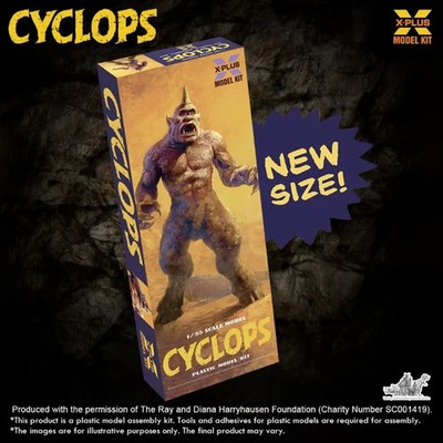 X-Plus 411-200363CP 1/35 Ray Harryhausen Cyclops Plastik Modellbausatz