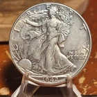 1942-P WALKING LIBERTY HALF DOLLAR 90% Silver AU NICE COIN