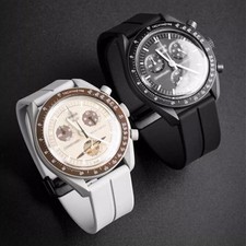Fit For Omega X Swatch Joint MoonSwatch Planet Wristband Silicone Watch Strap