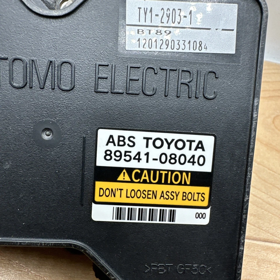 2001 2002 2003 TOYOTA SIENNA ABS EBCM MODULE 89541-08040 OEM - Image 2 of 3