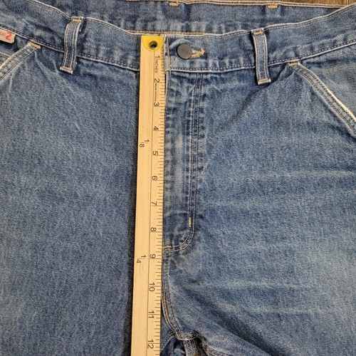 Jeans Carhartt FR uomo 34x30 ignifugo ignifugo vestibilità ampia larghi invecchiati - Foto 14 di 16