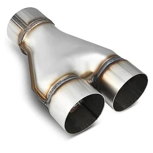  Exhaust Y Pipe 3'' Single to 3'' Dual, Stainless Steel 3" to 3" Y Pipe - Picture 1 of 7