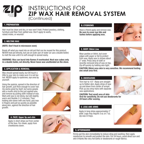 Zip Wax Hot Wax Hair Remover 7 Oz by ZIP - Picture 7 of 11