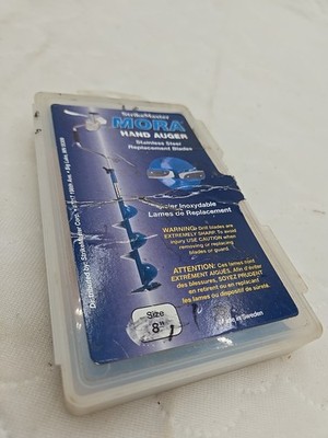Strikemaster MORA ice auger blades nip 10'' Ice Fishing Auger For Lure Sweden New