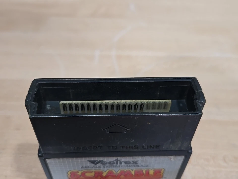 Vintage 1982 OEM Vectrex Scramble Cartridge w/ Overlay (New Remake) - Image 3 of 4
