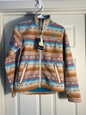 Ariat Women's New Team Softshell Print Jacket Fallon Serape Stripe Aztec XS