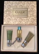 VTG CHALEUR D'ANIMALE Parlux Animale Womens Perfume~ Lotion& Shower Gel Set~RARE