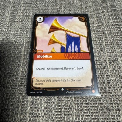 Mobilize Riftbound Origins 134/298 Spell Meta League of Legends NM