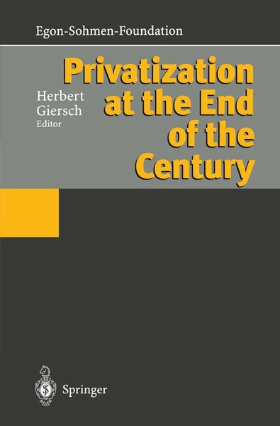 Herbert Giersch | Privatization At The End Of The Century | Taschenbuch (2011)-image