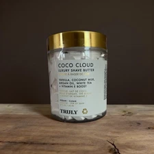Truly Coco Cloud Luxury Shave Butter 1.3 oz Vegan, Cruelty-Free
