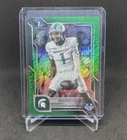 2025 Bowman Chrome University Football Green Shimmer Refractor Omari Kelly #38