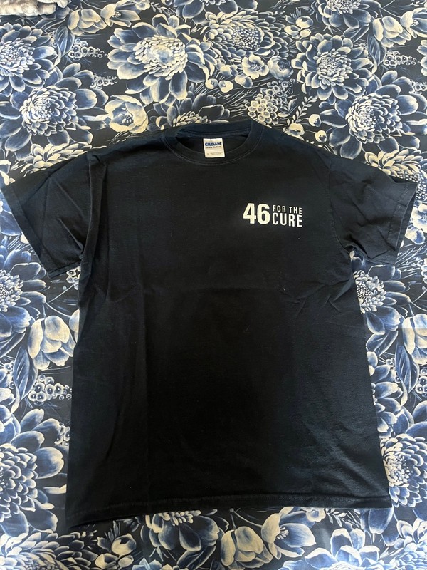 THON Penn State Dance Marathon Black 46 For the Cure T-Shirt Size Small