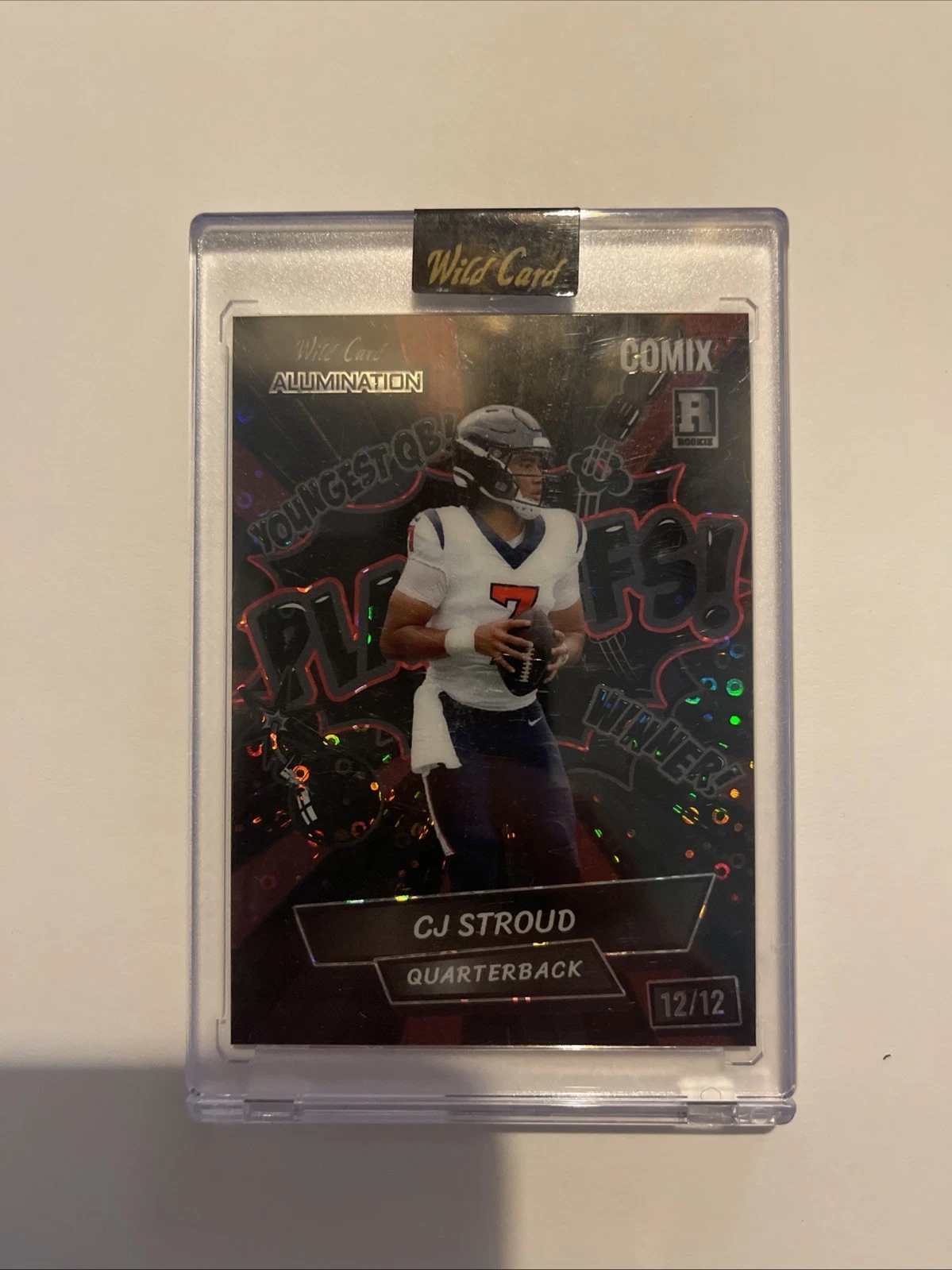 CJ Stroud Wild Card Alumination Comix CJ Stroud Edition Black Label #CS1 Black/Black/Black-Metallic 1/1