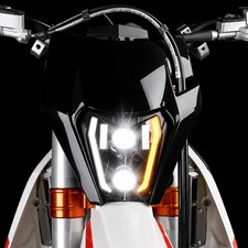 CHANGCHENG DOT Dirt Bike Headlight LED With Turn Signals Dot Certification ...