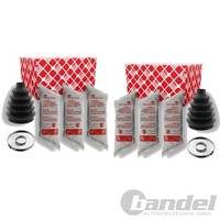 2X febi bilstein Achsmanschetten Satz Passend FüR Abarth 500 500C Punto Alfa