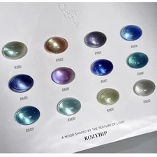 ROZYHIP QUARTZ Magnetic Gel Polish 12 Colors Set 10g | Cat Eye Gel | Korean gel