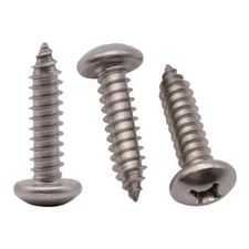 #10 x 3/4" (100 Pack) Stainless Steel Phillips Pan Head Wood Screws, Stainles...