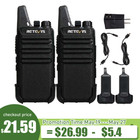 Retevis Rt22 Uhf Walkie Talkie Two Way Radio Long Range Rechargeable 2Pack