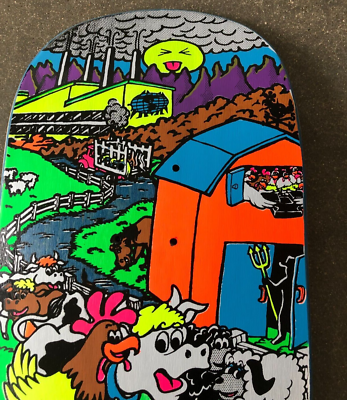 New Mike Vallely Barnyard World Industries Reissue Skateboard Deck