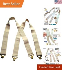 Under-Ups Tan Hidden Suspenders - Secure, Comfortable  Lightweight for Men