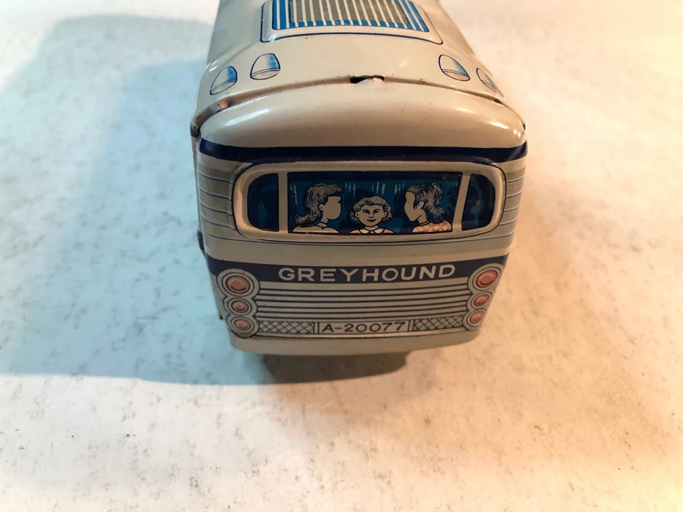 灰狗巴士 Scenicuiser 锡石玩具 8 英寸摩擦 状况良好 — 第 4/4 张图片