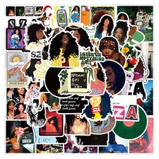 50pcs SZA Singer Songwriter Stickers Kindle Book Scrapbook Room Decal Graffiti
