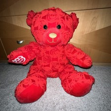 Build-A-Bear Workshop Red Rose Plush Teddy Bear BAB Valentines Day Stuffed 8/21